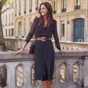 Robe Clémence Black w/White Dots (FR 36, US 4)